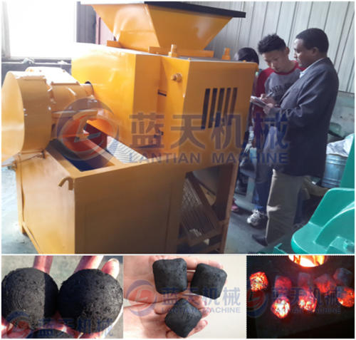 BBQ charcoal briquette making machine