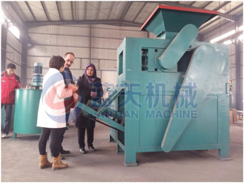 BBQ charcoal briquette machine