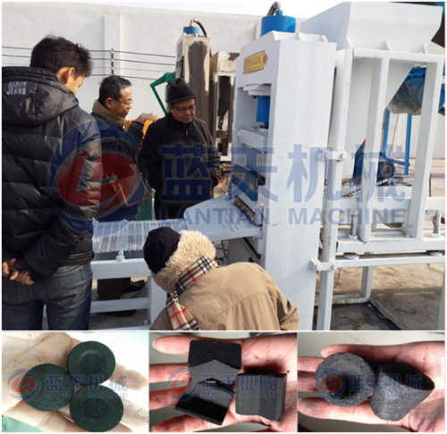 Hardwood charcoal tablet press machine