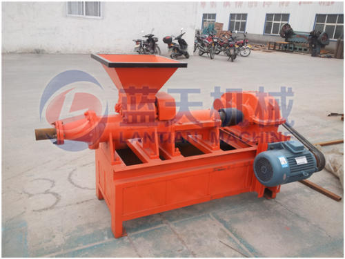 Coal extruding briquette machine