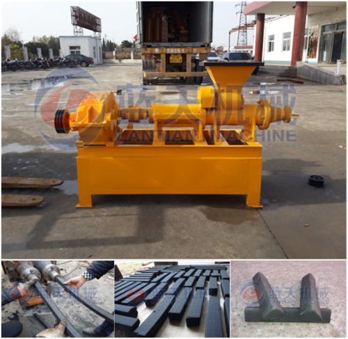 Coal extruding briquette machine