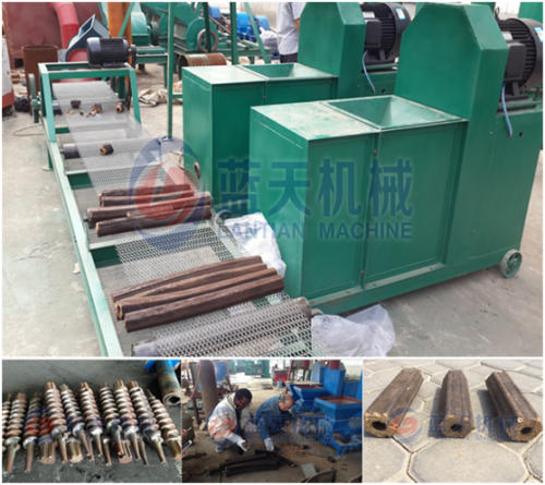 Rice husk briquette machine