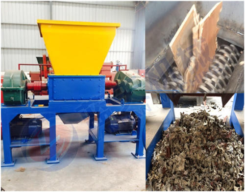 Waste cloth shredder machine